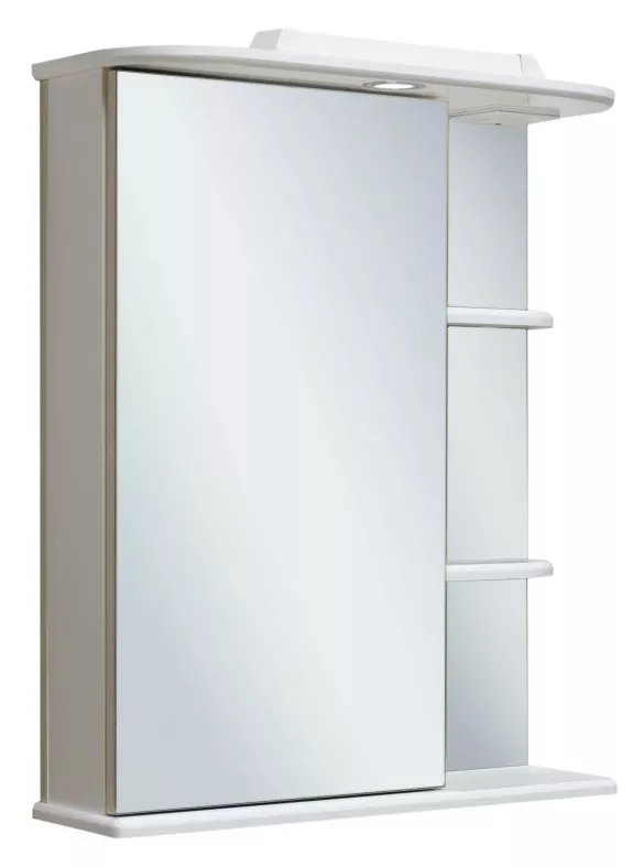 Зеркало-шкаф Runo Магнолия 50 см (Вн Ш13 RUNO), цвет белый - фото 1