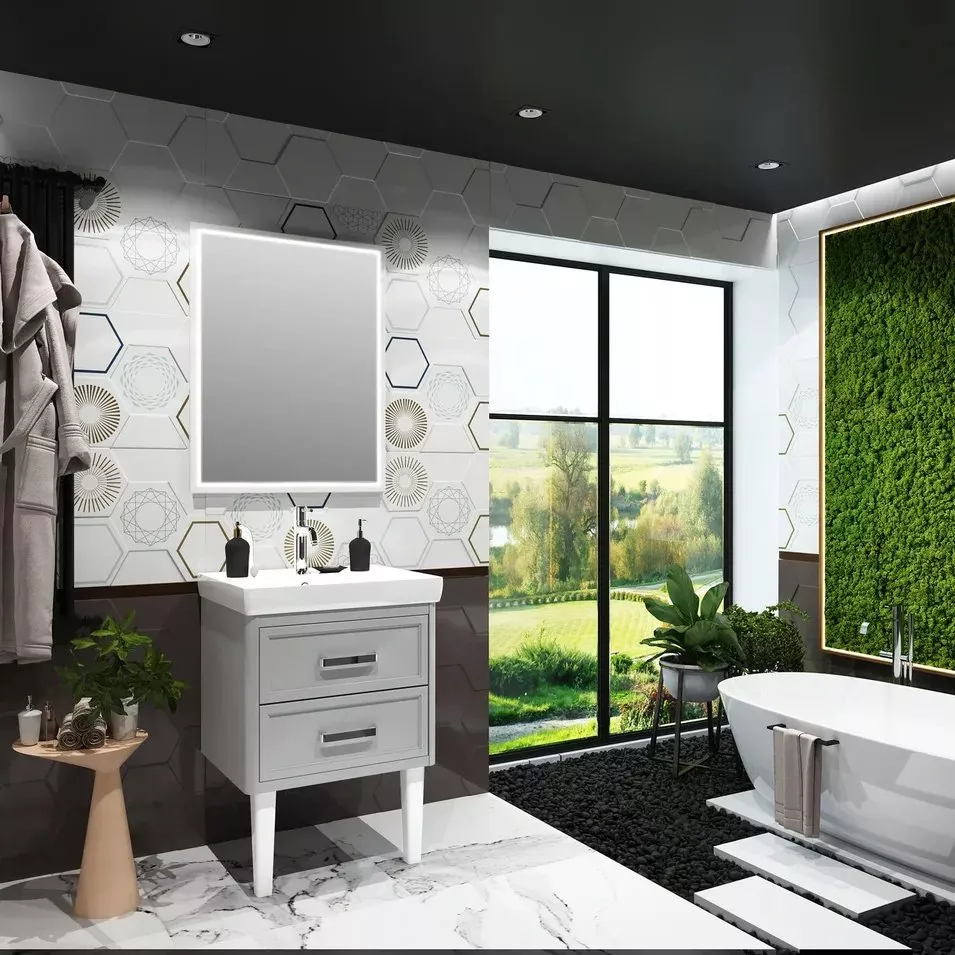 Мебель для ванной Opadiris Вегас 60, серая, цвет серый - фото 1