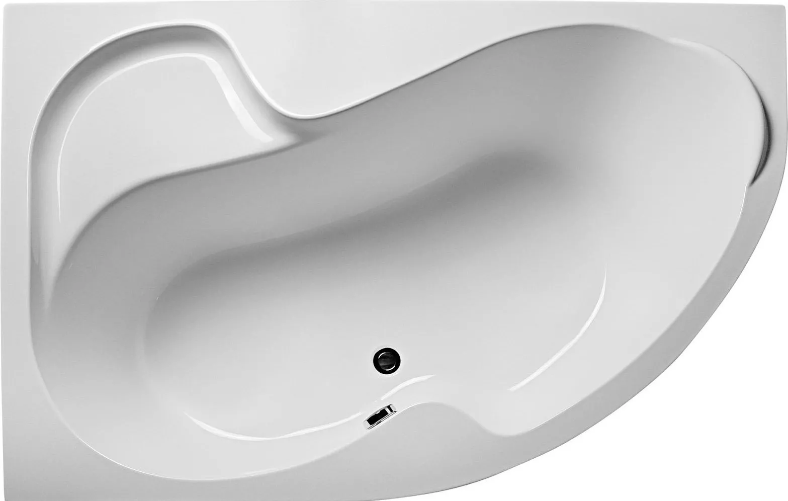 Акриловая ванна Marka One Aura 160x105 L, цвет белый 4604613315849 - фото 1
