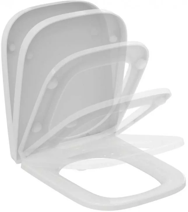 T453101 сиденье для унитаза I.LIFE с микр., быстросьемное (белый) - фото 1