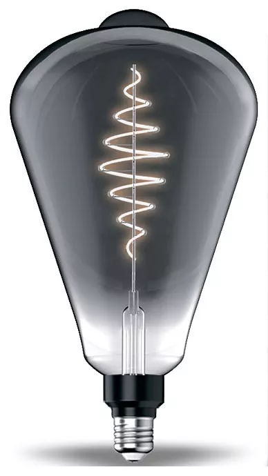 Лампа светодиодная филаментная Gauss E27 8,5W 1800K серая 157802005