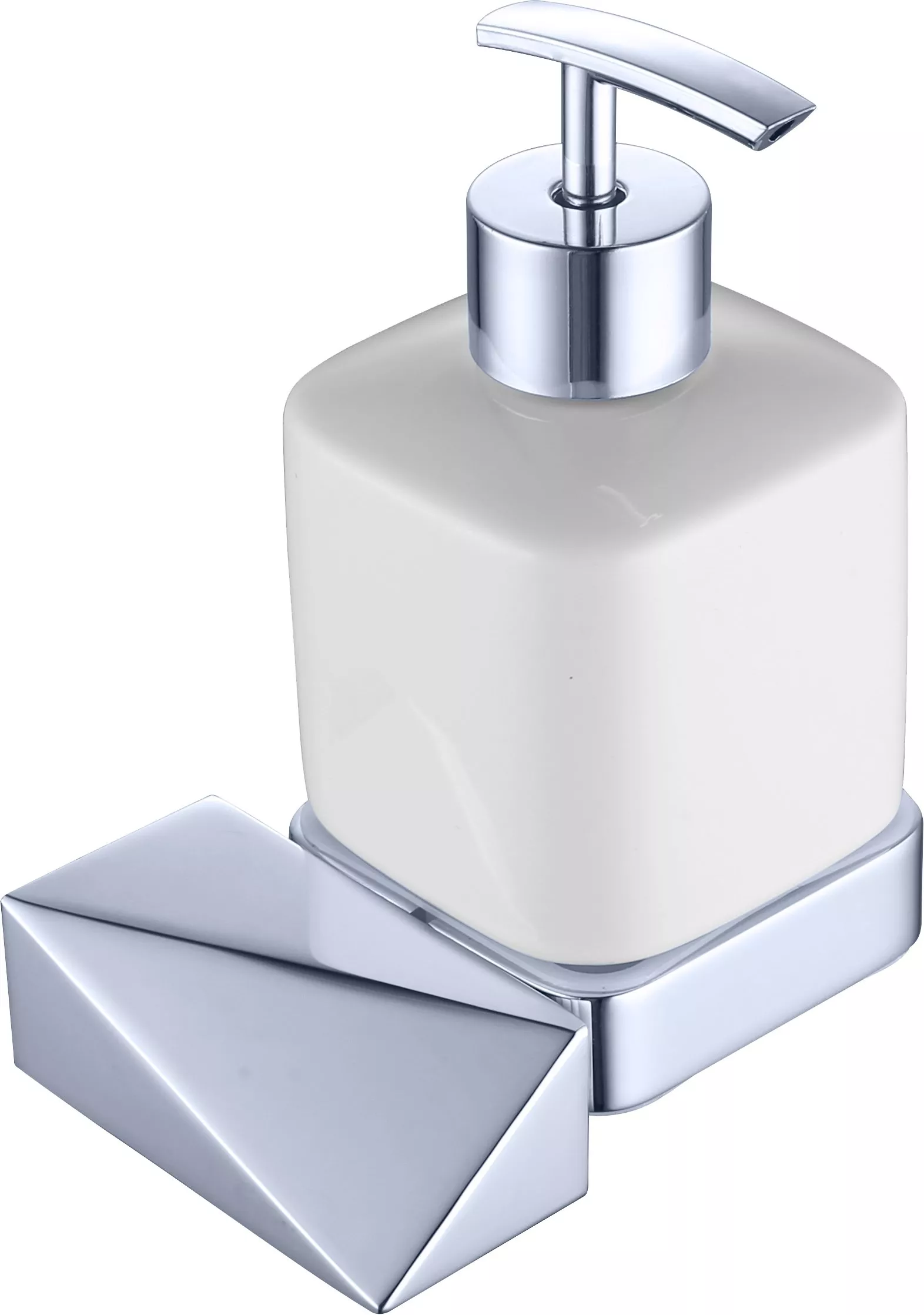 Дозатор для жидкого мыла Boheme Venturo (10317-CR), цвет белый - фото 1
