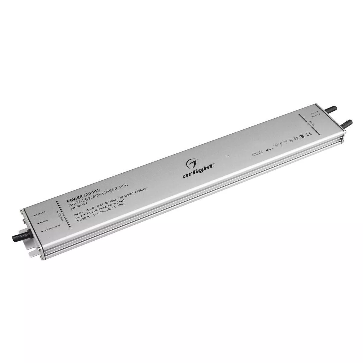 

Блок питания Arlight ARPV-LG24400-Linear-PFC 24V 400W IP67 16,6A 036957