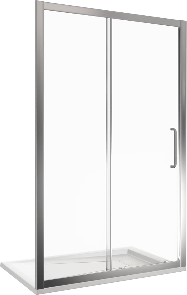 Душевая дверь в нишу Good Door Neo 130х185 профиль хром стекло прозрачное