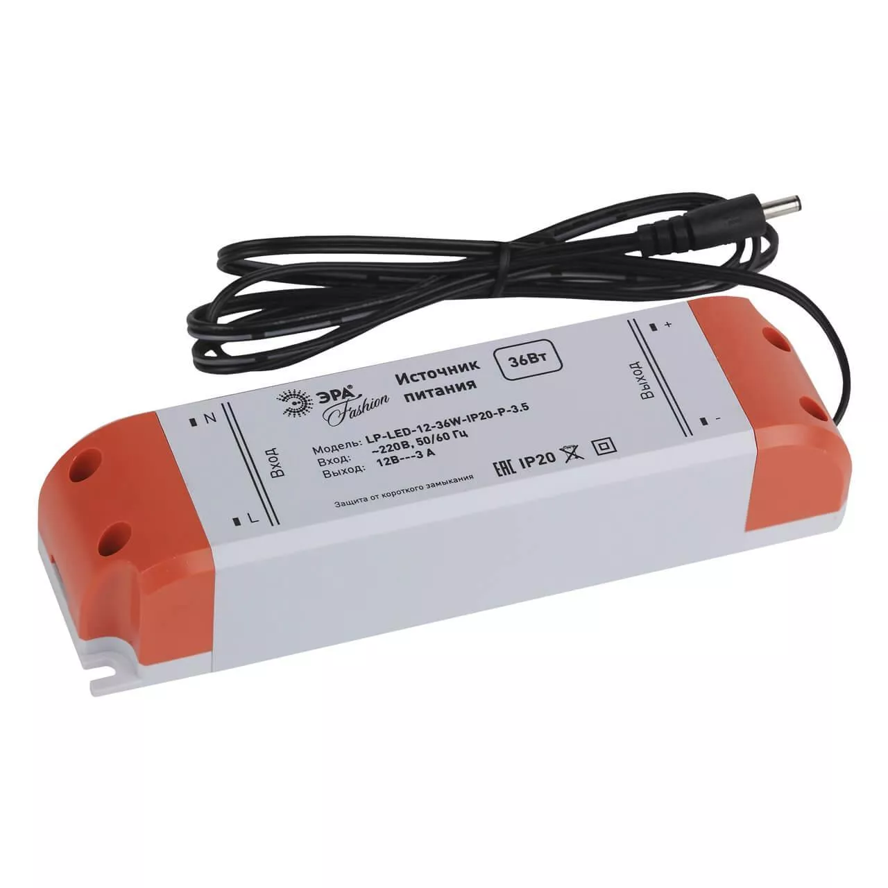 

Блок питания ЭРА 12V 36W IP20 3A LP-LED-12-36W-IP20-P-3,5 C0045620