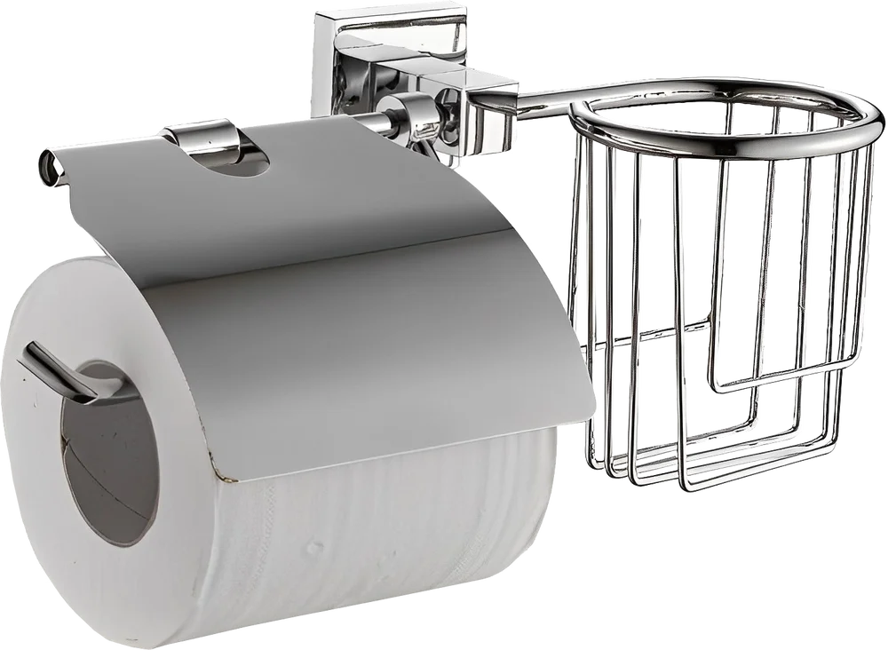 Держатель туалетной бумаги и освежителя воздуха Haiba хром HB8603-1 - фото 1
