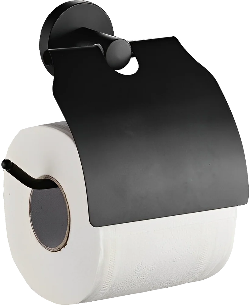 Держатель туалетной бумаги Haiba черный матовый HB8703 - фото 1