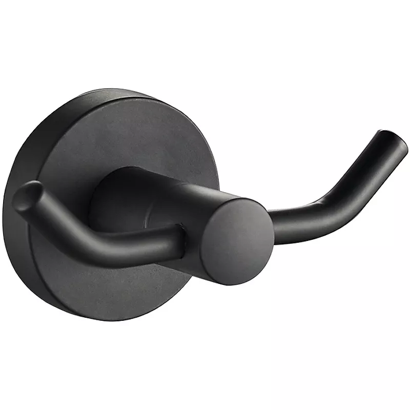Крючок для ванной комнаты Haiba черный матовый HB8705-2 - фото 1