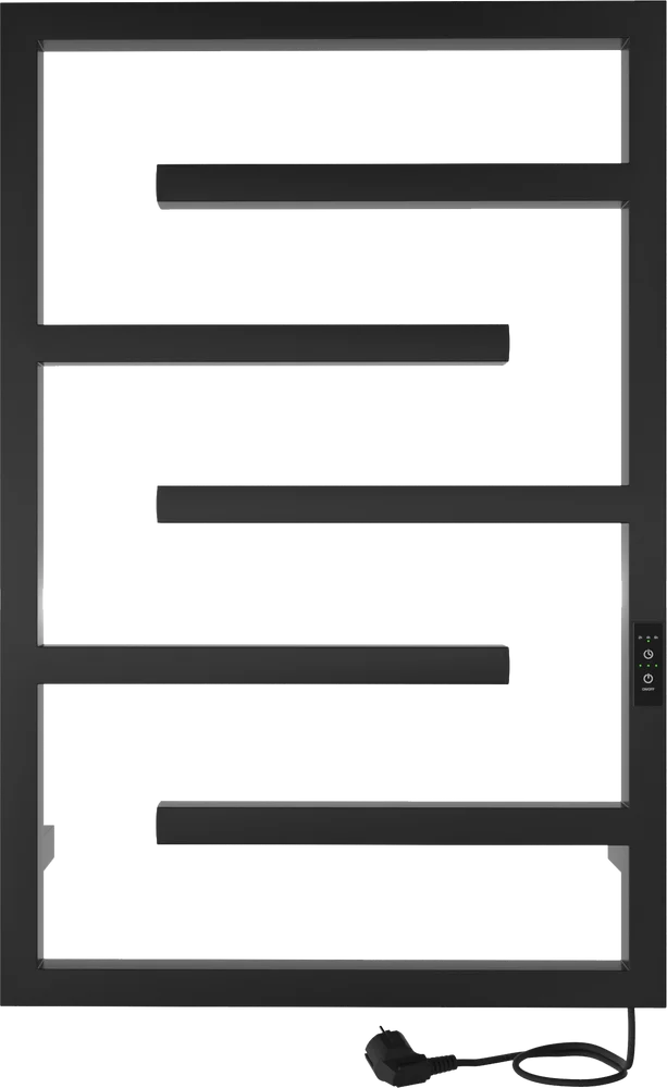 Полотенцесушитель электрический Indigo Delos 800х500 Черный матовый