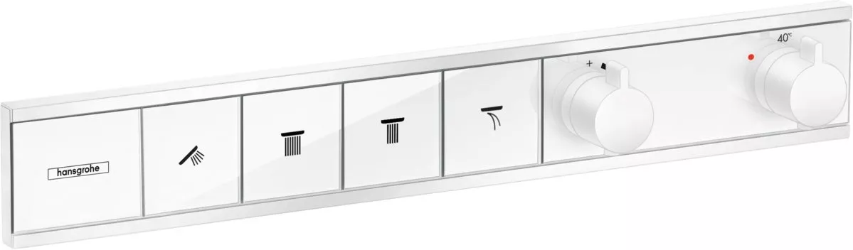 

Смеситель для душа Hansgrohe RainSelect 15382700 белый матовый, с термостатом