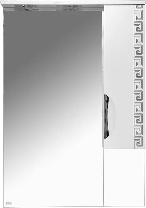 Зеркало-шкаф Misty Престиж 60 R серебряная патина, размер 60, цвет белый Э-Прсж02060-014ПСбп - фото 1