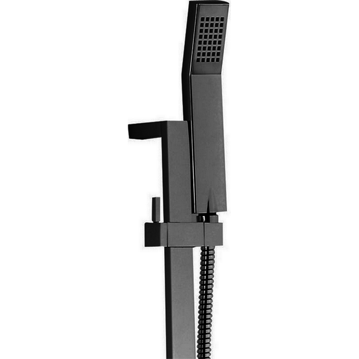 CISAL Shower Душевой гарнитур:ручная лейка,шланг 150 см,штанга 70 см, цвет черный матовый DS01004040 - фото 1
