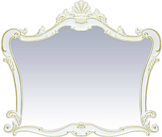 Bianco - 80 Зеркало белое сусальное золото Л-Бья02080-391 - фото 1