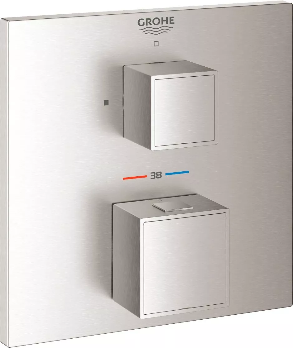 

Термостат Grohe Grohtherm Cube 24153DC0 для душа, суперсталь