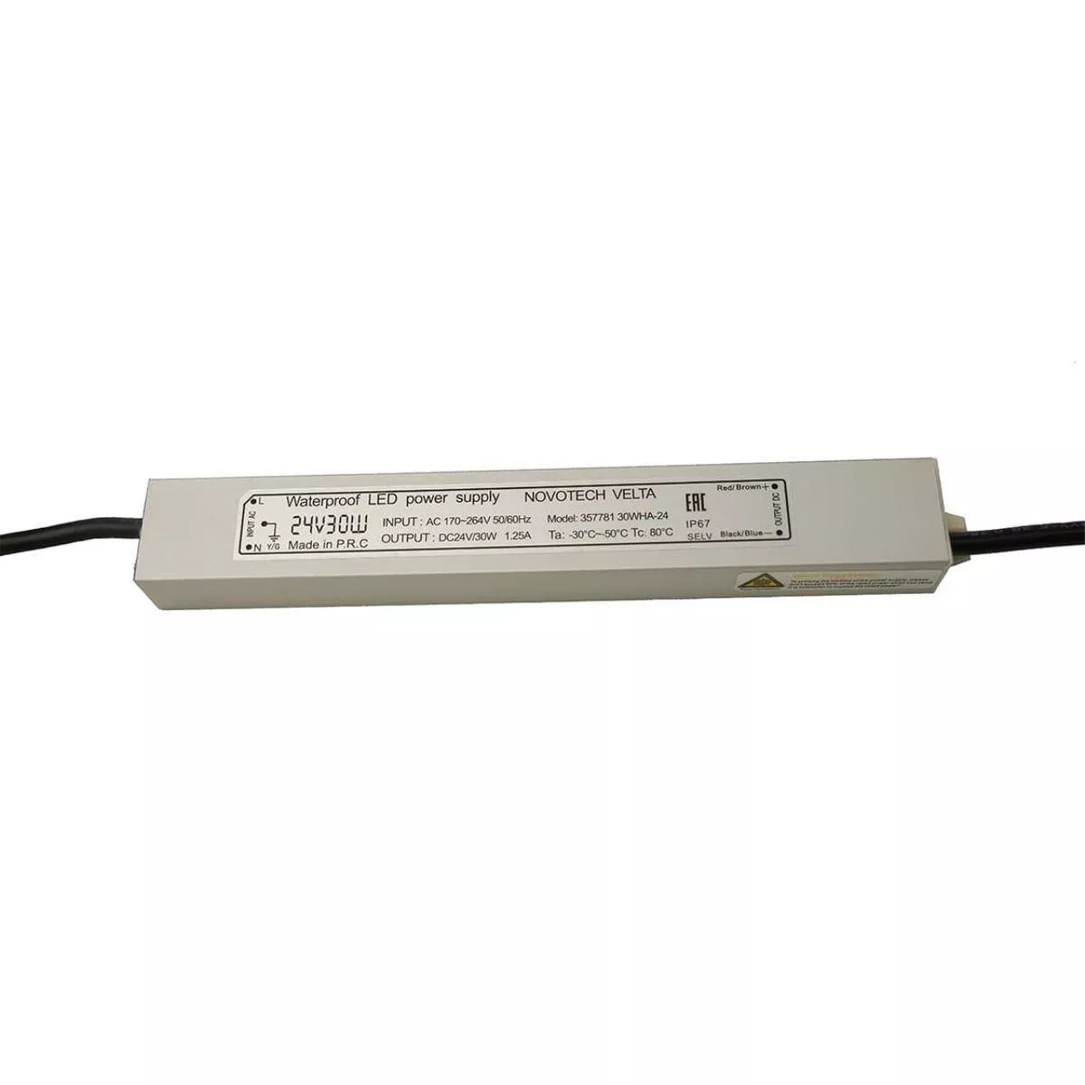 

Блок питания Novotech Velta 24V 30W IP67 1,25A 357781