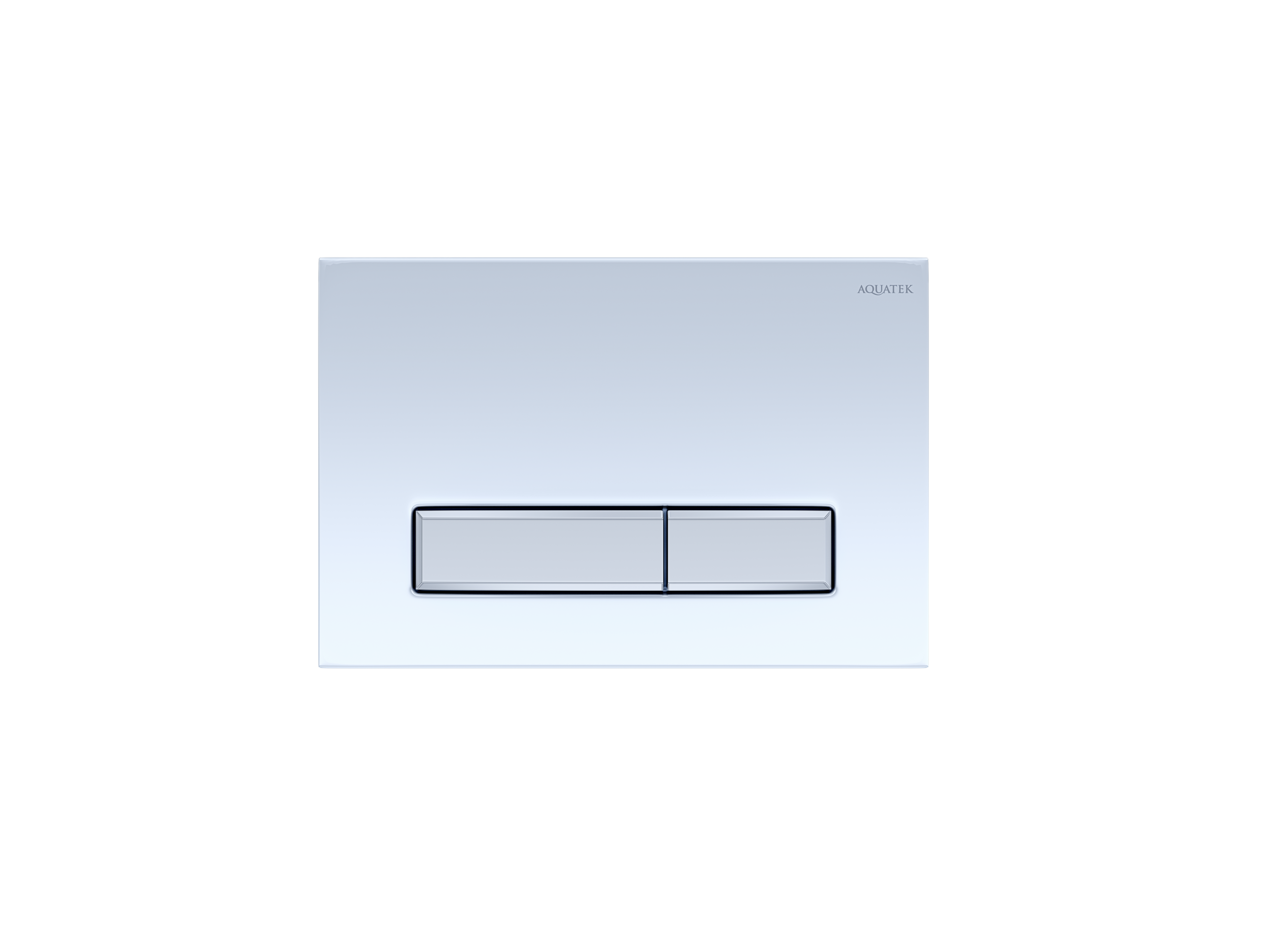 KDI-0000030 (009A-2) Панель смыва Slim Белая глянец (клавиша прямоугольная, хром) НОВИНКА