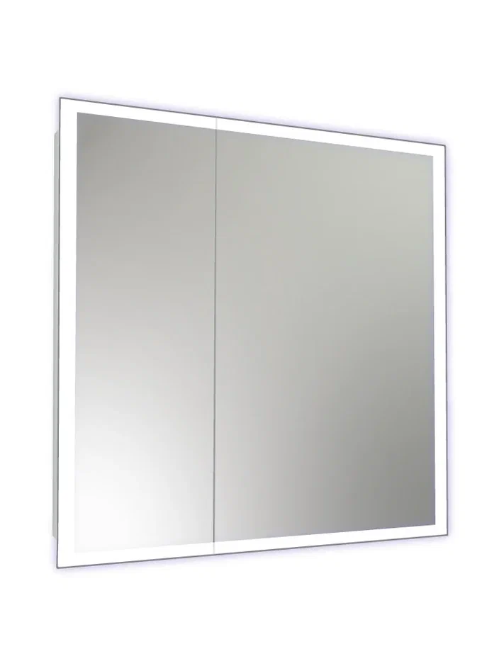Зеркало-шкаф Continent Reflex 80х80 с подсветкой белый
