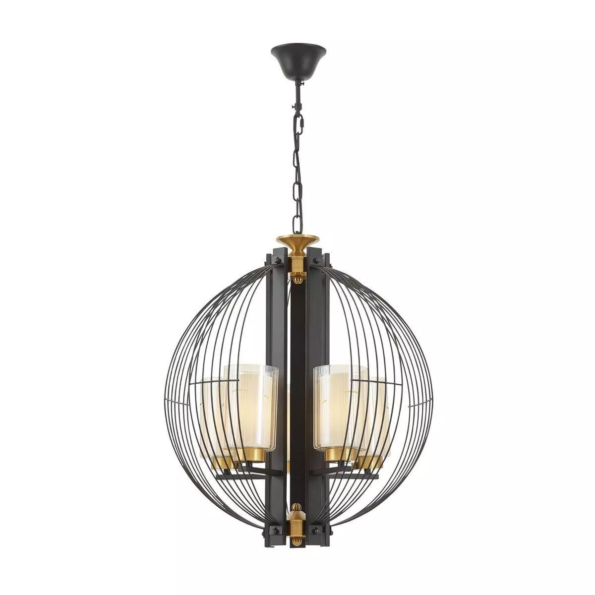 

Подвесная люстра Lumina Deco Ponti LDP 1245-5 BK+MD