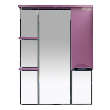 Зеркало-шкаф Misty Жасмин 74х100 розовый П-Жас02075-122СвП - фото 1