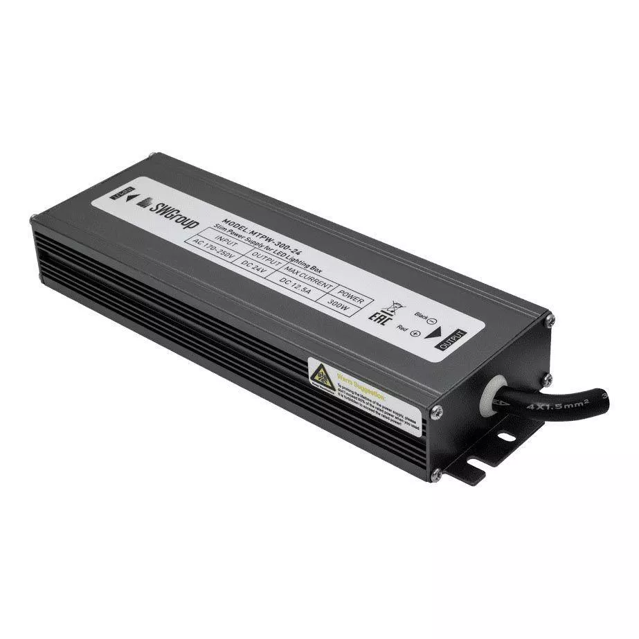 

Блок питания SWG 24V 300W IP67 12,5A MTPW-300-24 901281