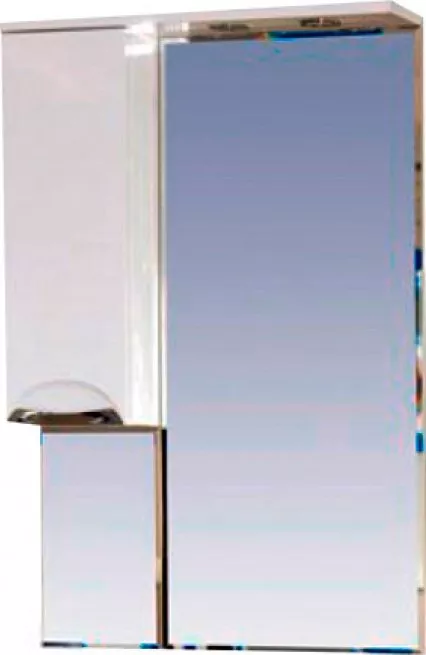 Зеркало-шкаф Misty Жасмин 65 с подсветкой, белая эмаль L, размер 65, цвет белый П-Жас02065-011СвЛ - фото 1