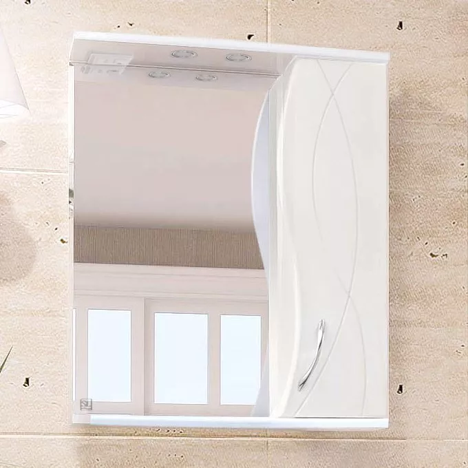 Зеркало-шкаф Style Line Амелия 65 см (ЛС-00000013), размер 65, цвет белый - фото 1