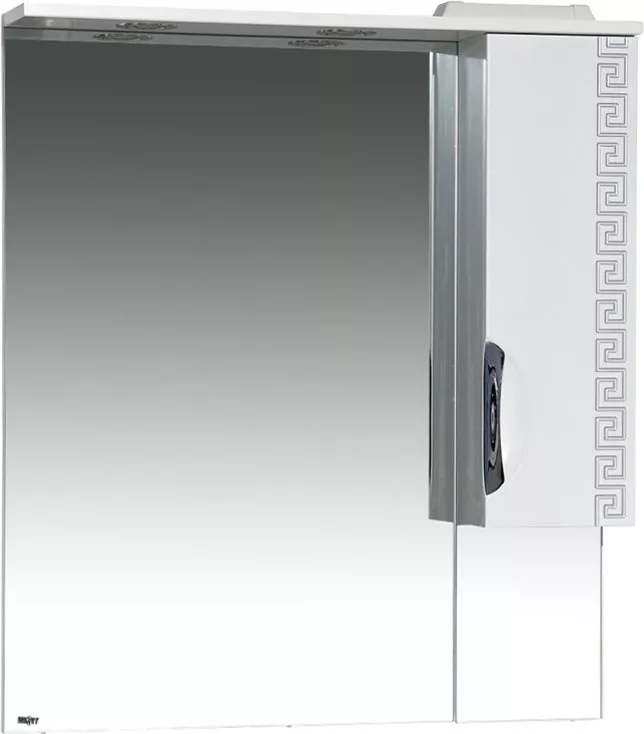 Зеркало-шкаф Misty Престиж 80 R серебряная патина, размер 79, цвет белый Э-Прсж02080-014ПСбп - фото 1