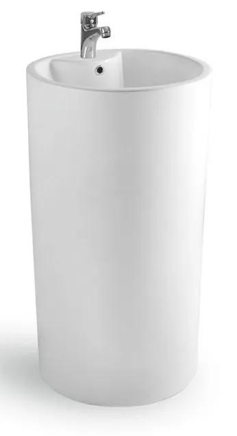 Раковина напольная CeramaLux N 46 см белый (NB135) - фото 1
