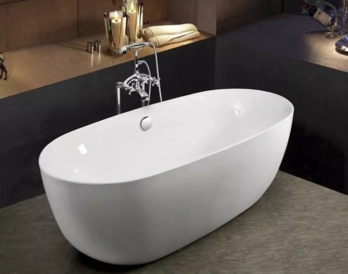Акриловая ванна Esbano Rome 170x80, цвет белый - фото 1