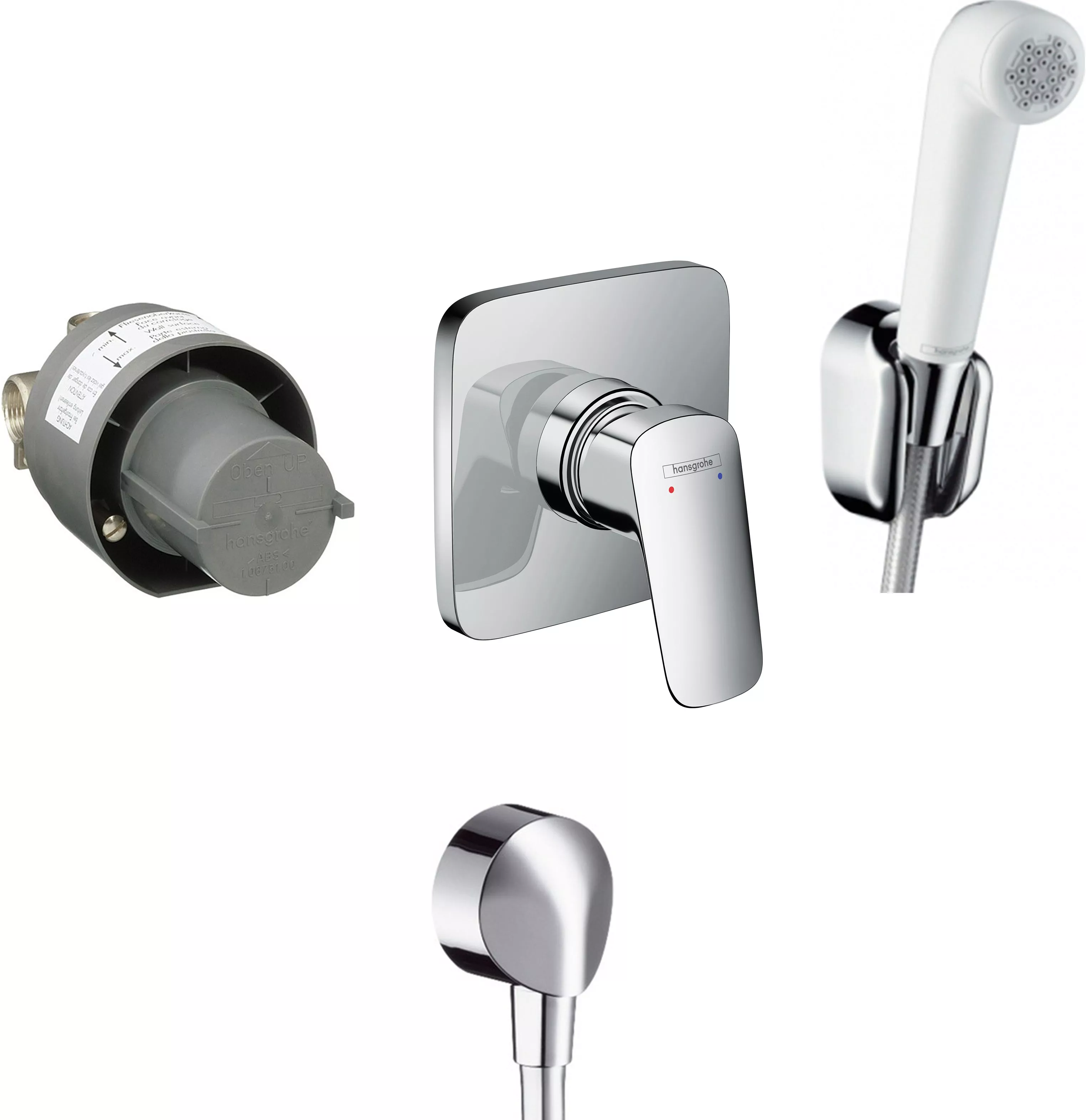 Гигиенический душ Hansgrohe Logis SET со смесителем 21796₽