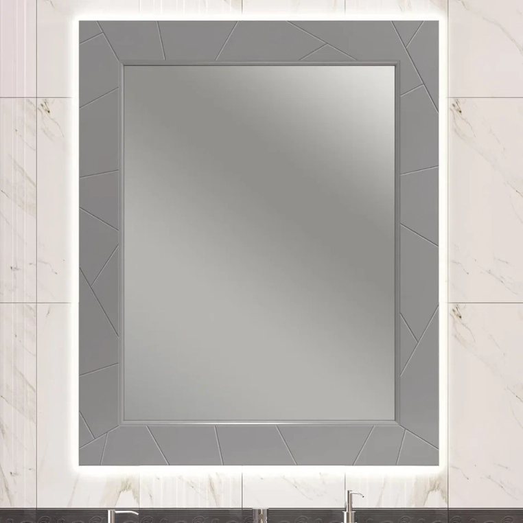 Зеркало с подсветкой Opadiris Луиджи 80 серый матовый 00-00006556 - фото 1