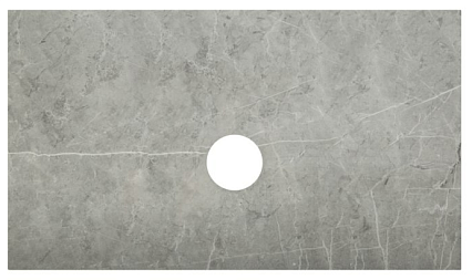 Столешница BelBagno 80х46 серый глянцевый мрамор (KEP-80-MGL-W0) - фото 1