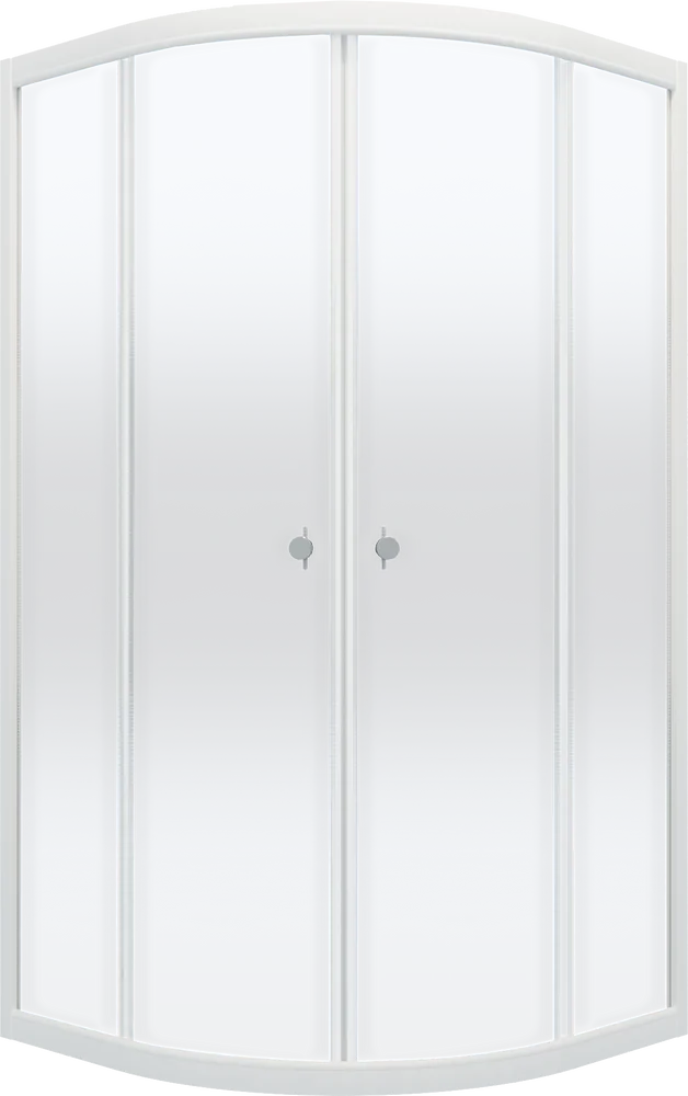 Душевой уголок Triton Лайт 90x90 профиль белый стекло градиент Щ0000040123 - фото 1