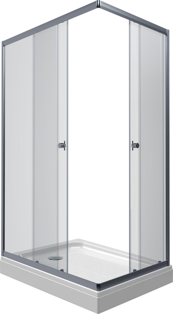 Душевой уголок Triton Вента 120х80 с поддоном профиль хром стекло прозрачное Щ0000049618 - фото 1