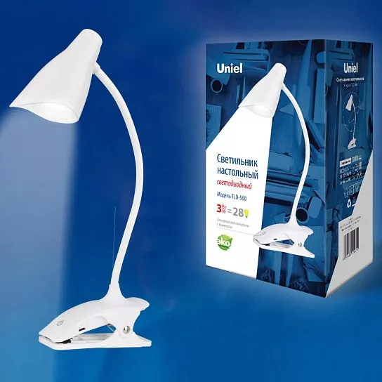 Настольная лампа Uniel TLD-560 White/LED/280Lm/5000K/Dimmer UL-00004143 - фото 1