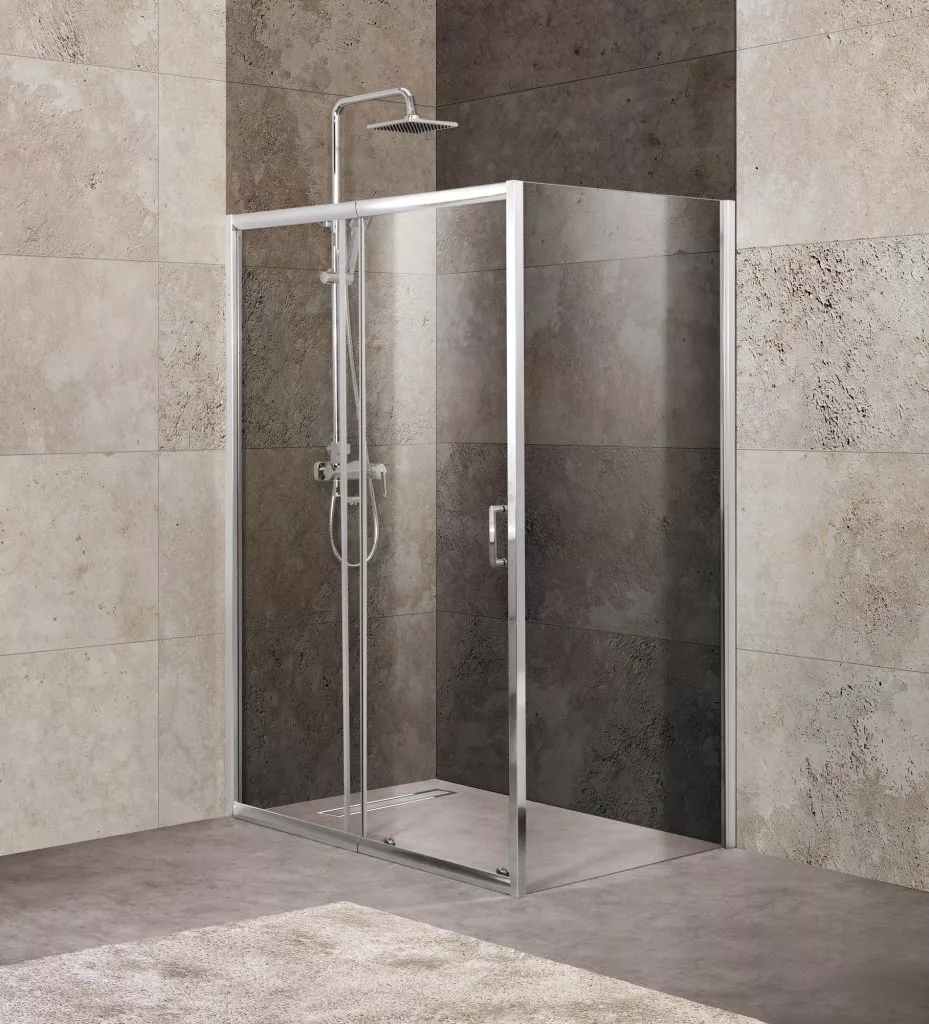 

Душевой уголок BelBagno Unique 115х100 стекло прозрачное (UNIQUE-AH-1-100/115-100-C-Cr)