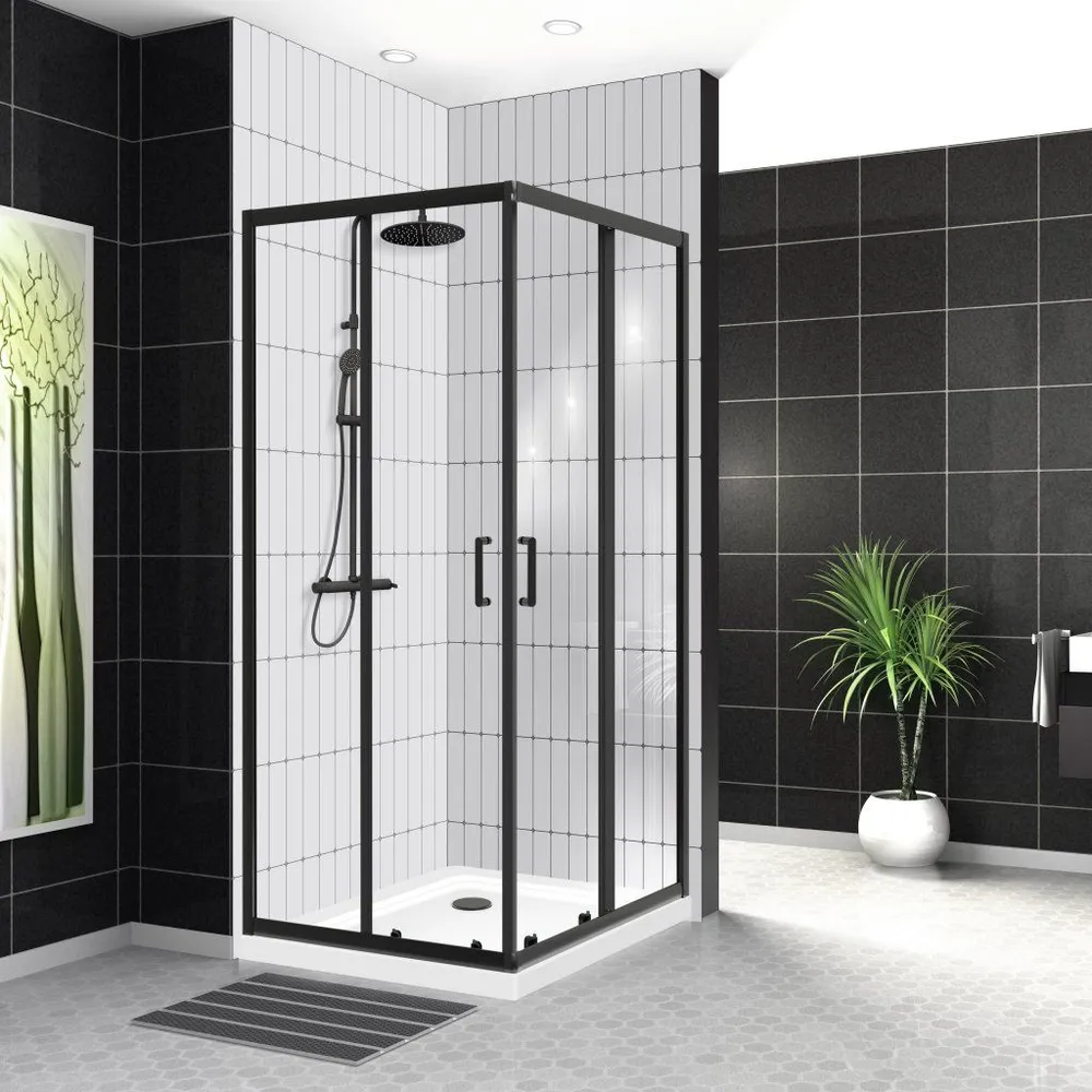 

Душевой уголок BelBagno Uno 90х90 черный, матовый (UNO-195-A-2-90-C-NERO)