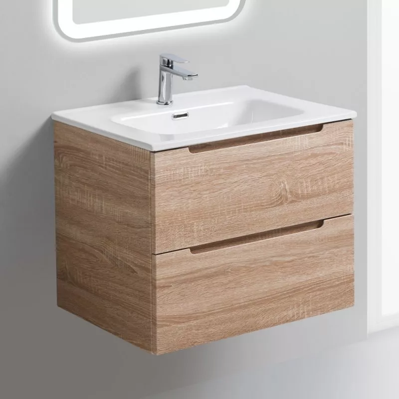 

Тумба с раковиной BelBagno Etna 80 rovere bianco