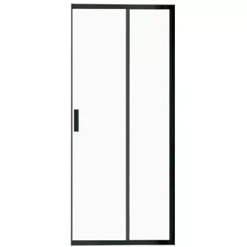 Душевая дверь Vincea Garda 100 черная стекло прозрачное VHC-1G100CLB - фото 1