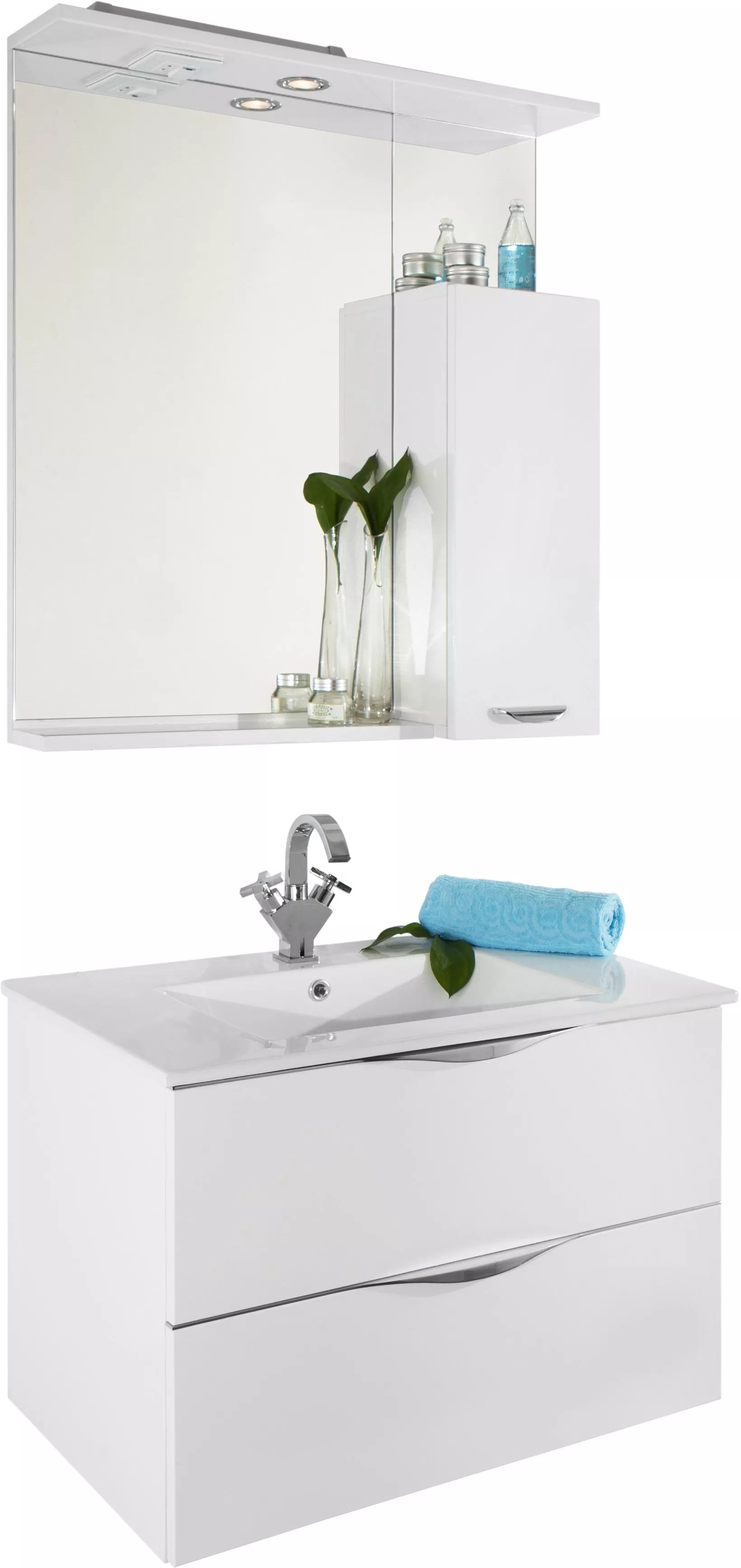 Мебель для ванной Vod-Ok Марко 75 белая, размер 75, цвет белый - фото 1