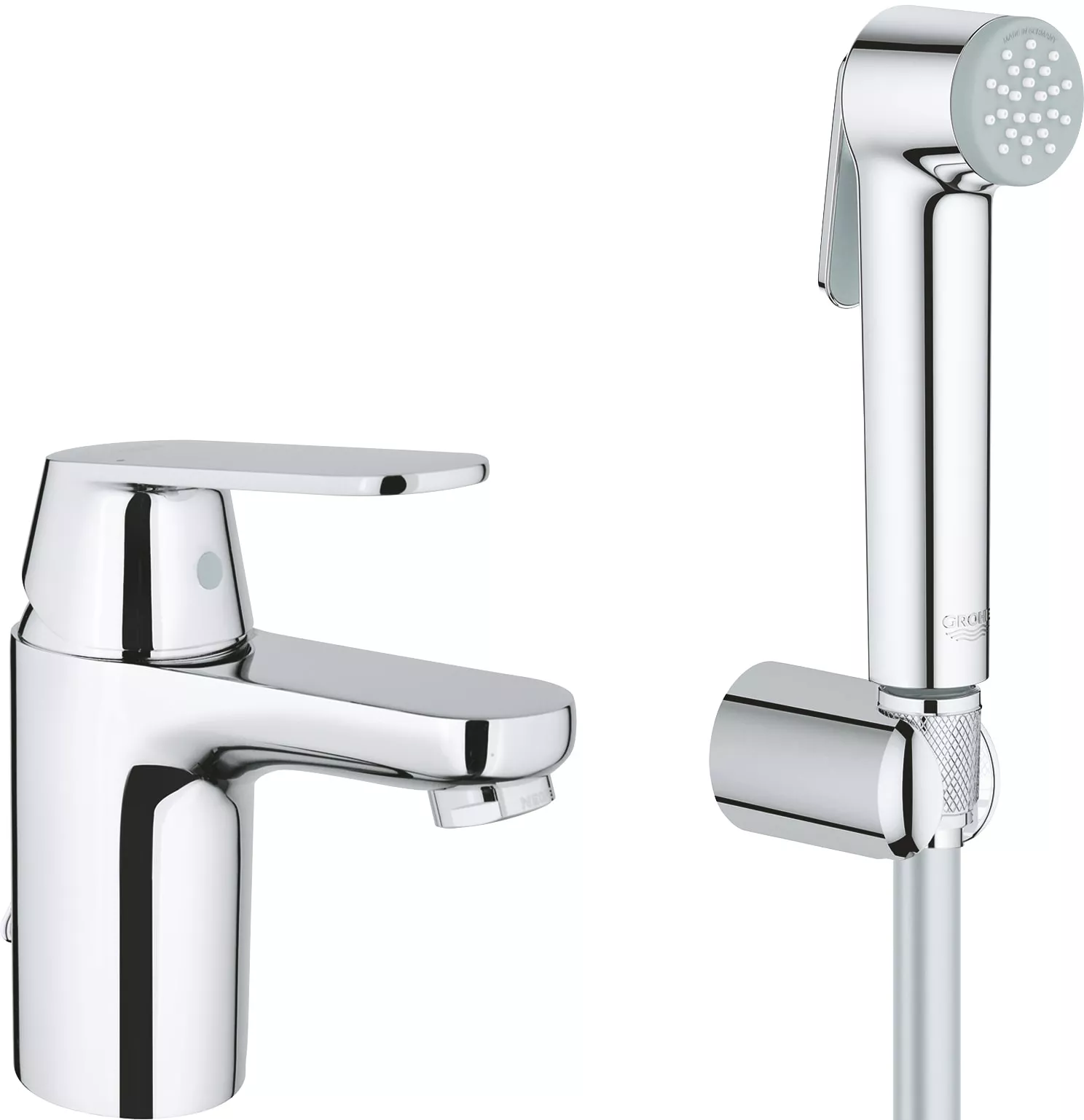 

Смеситель для раковины Grohe Eurosmart Cosmopolitan 23125000 хром, с гигиеническим душем