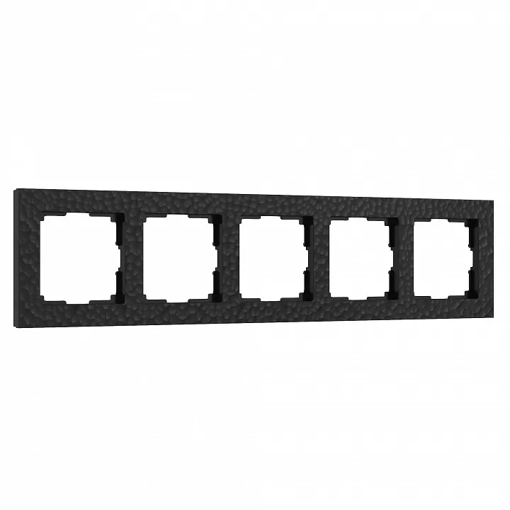 Рамка на 5 постов Werkel Hammer W0052408 (черный) W0052408 (черный) - фото 1