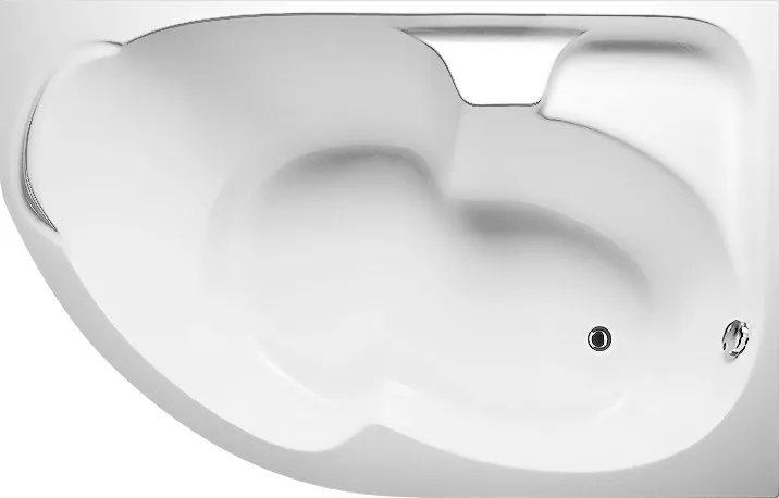 Акриловая ванна 1MarKa Diana R 160х100, цвет белый 4604613315948 - фото 1