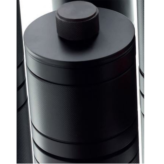 Bertocci Officina 01 Контейнер с крышкой, h110 см, d90 см, цвет черный матовый 127 7532 0800 - фото 1