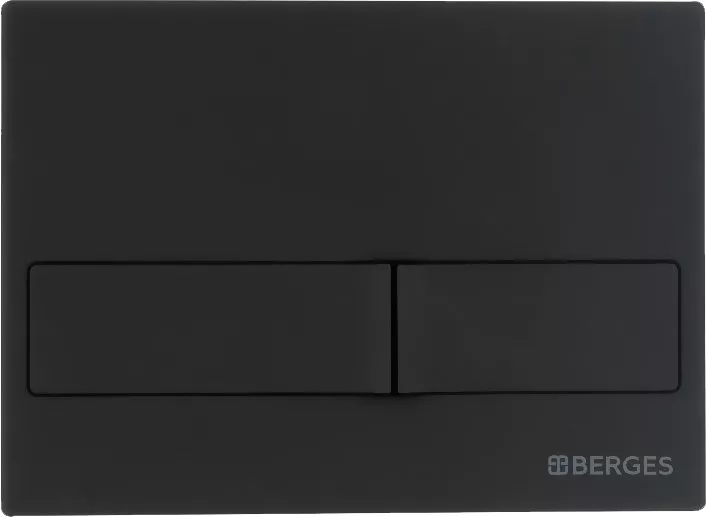 Кнопка смыва Berges Wasserhaus Novum L5 чёрный, матовый, цвет черный 040015 - фото 1