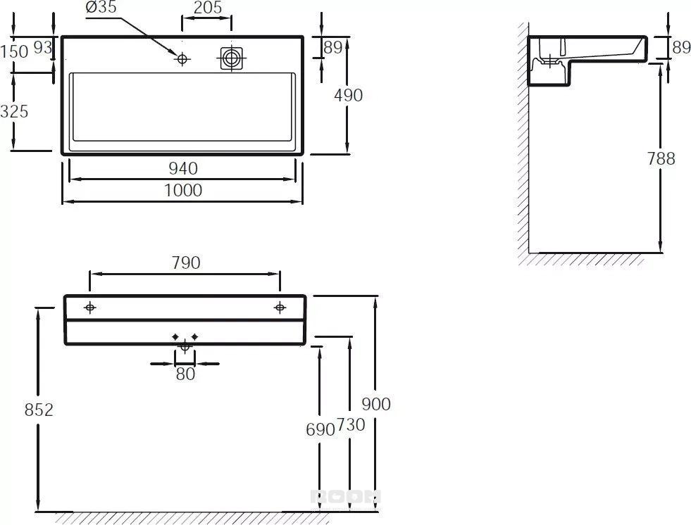 Тумба под раковину 100 см jacob delafon terrace eb1187 g1c белый